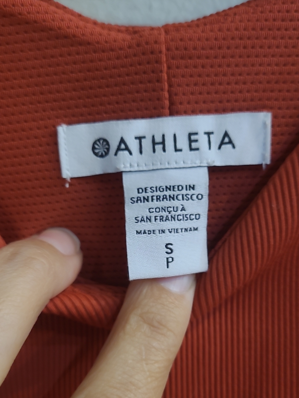 Athleta Sleeveless V-Neck Midi Dress in Burnt Orange Size Small - Picture 2 of 9